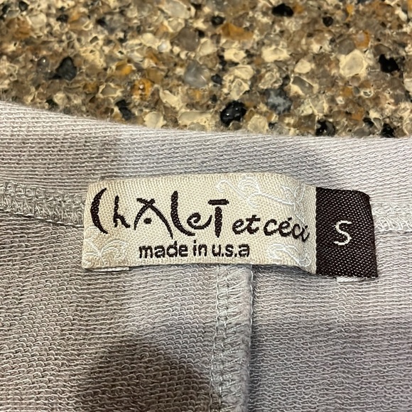 Chalet et Ceci Roma Tunic Asymmetric Drawstring Hem Front Pocket Lagenlook S - Picture 11 of 13